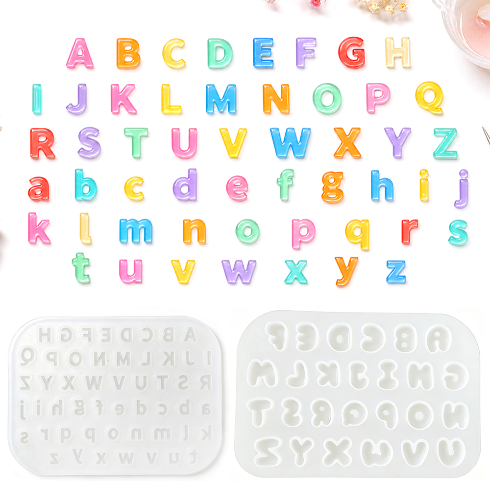 Resin Art Letters - S0321 Mini siliconen mal voor DIY