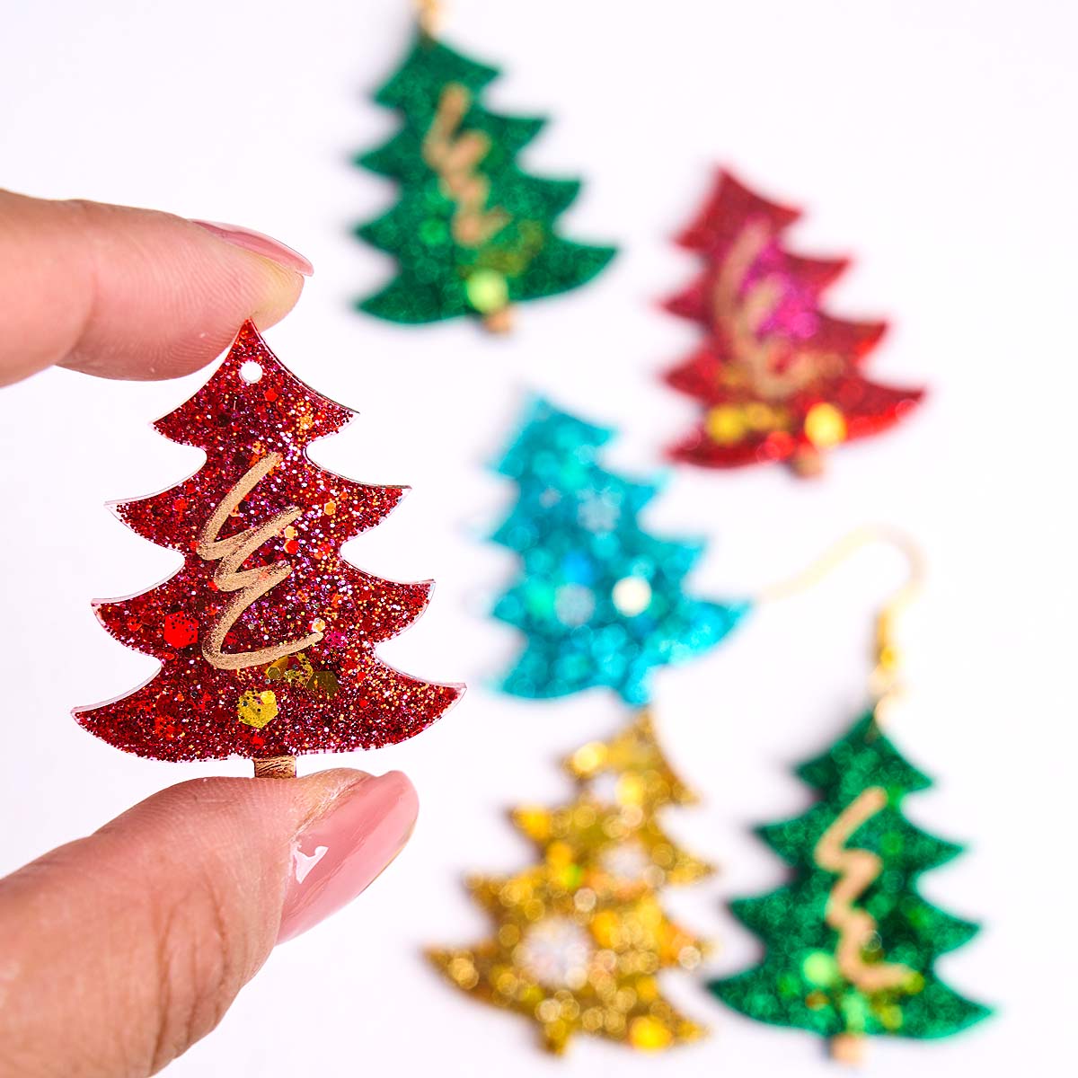 Resin Art Mold - 3D Kerstboomhanger Siliconen Mal DIY Handgemaakte