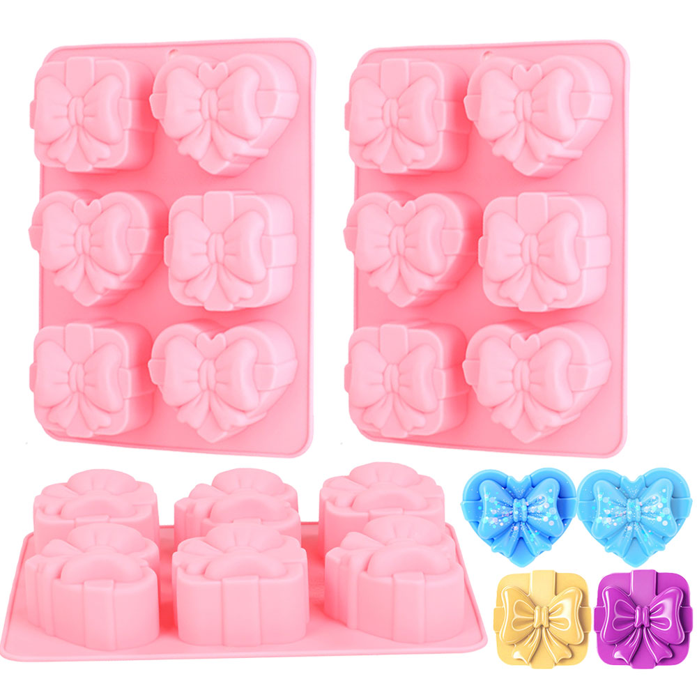 Resin Art Heart - Vierkante hartvorm siliconen mal 6-holte boog