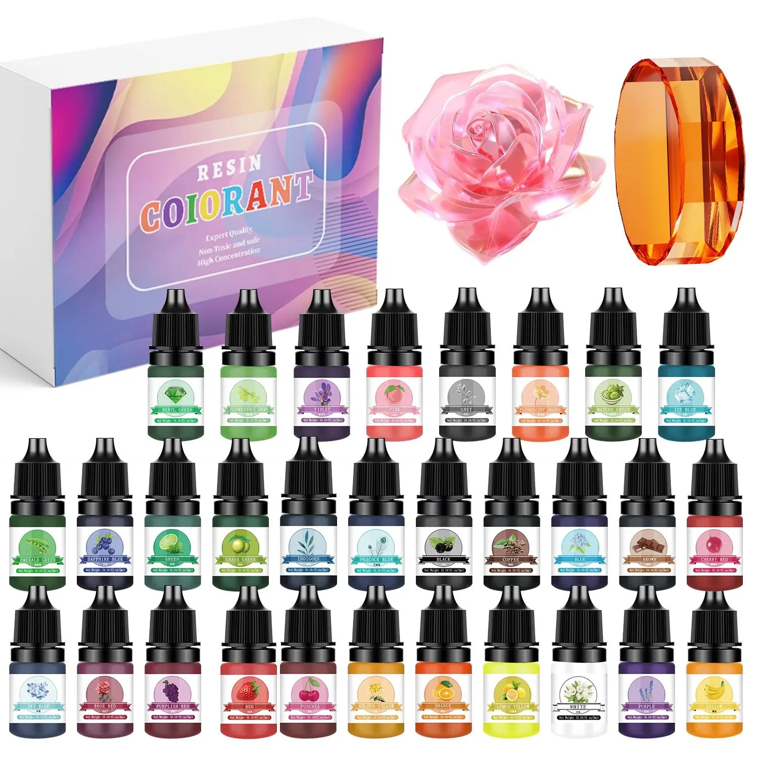 Resin Dye Opaque - 30 Kleuren 5 ml Epoxyhars Pigment