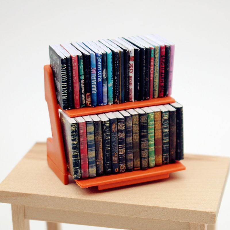 Resin Art Book - 1:12 Simulatie Mini Boeken Boekenkast Boekenplank