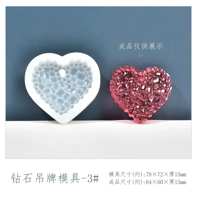 Resin Art Heart - Hartvormige kristallen epoxyhars mal - siliconen