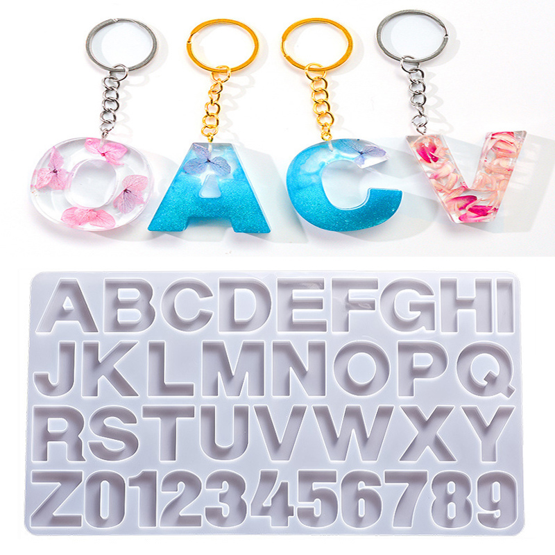 Resin Art Mould - Alfabet Epoxyhars Siliconen Mal DIY Letter