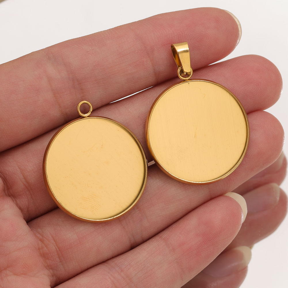 Resin Art Hanging - 10st roestvrij staal gouden hangers hars