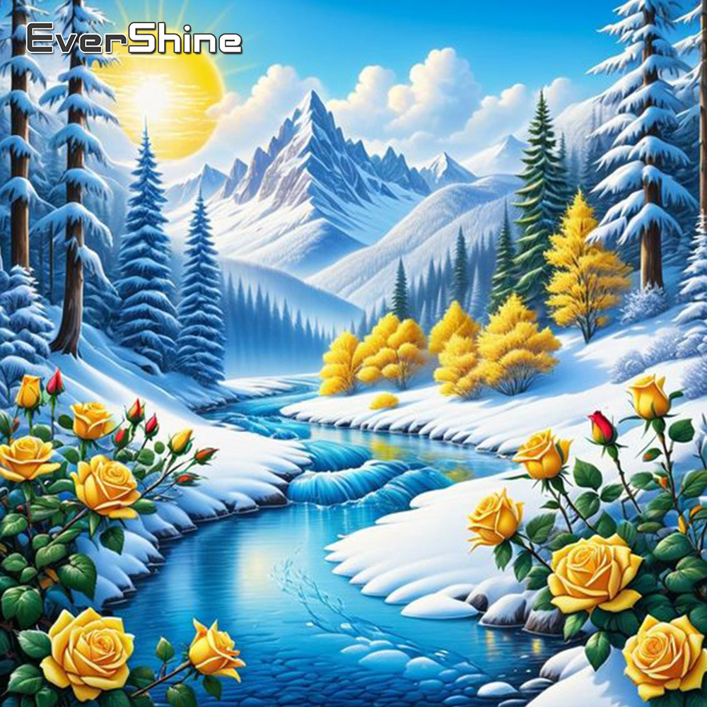 Resin Art Wall - Evershine rivier diamant schilderij landschap nieuwe