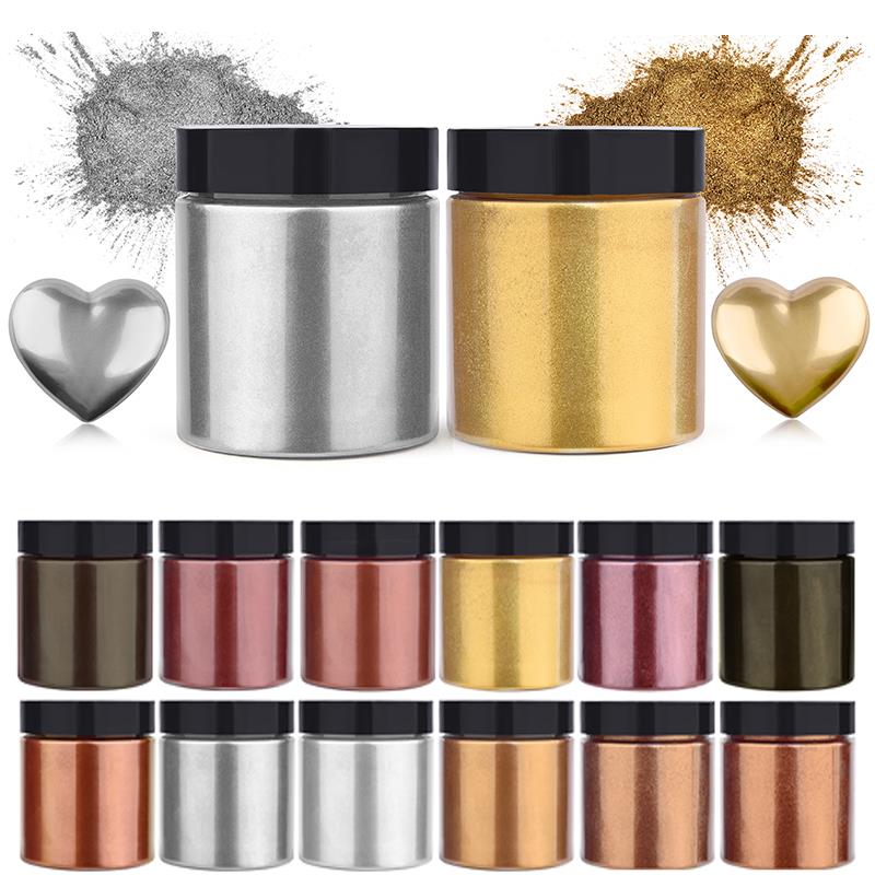 Resin Dye Opaque - 50G Shimmer Metallic Goud Zilver Kleur