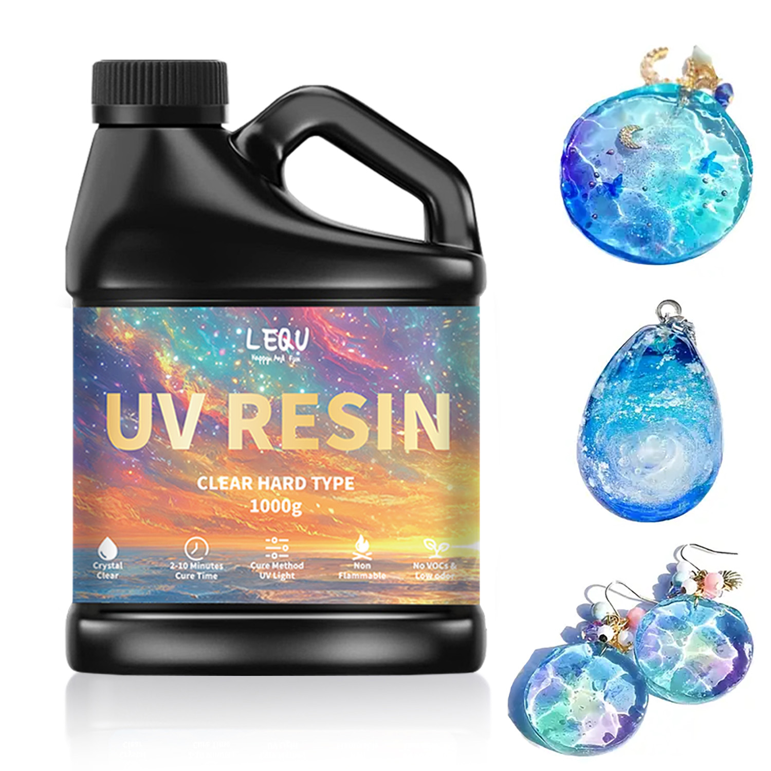 Resin Art Letters - 100/200/500/1000g UV Epoxyharslijm Hoge helderheid Sneldrogende