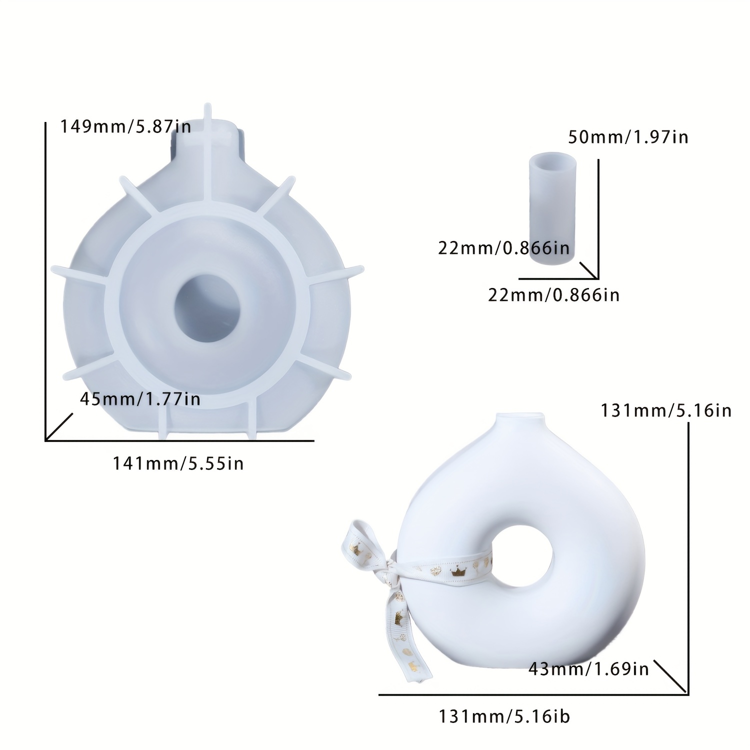1 DIY ronde vaas siliconen mal - Resin Art Mould recensie en prijs