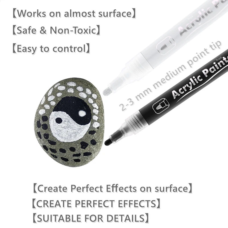 3 stks/set witte acrylverfpen  - Copic Marker Classic recensie en prijs