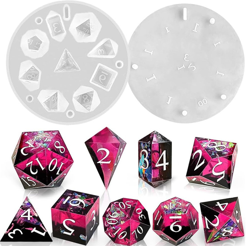 DIY DND scherpe rand dobbelste - Resin Art Mold recensie en prijs