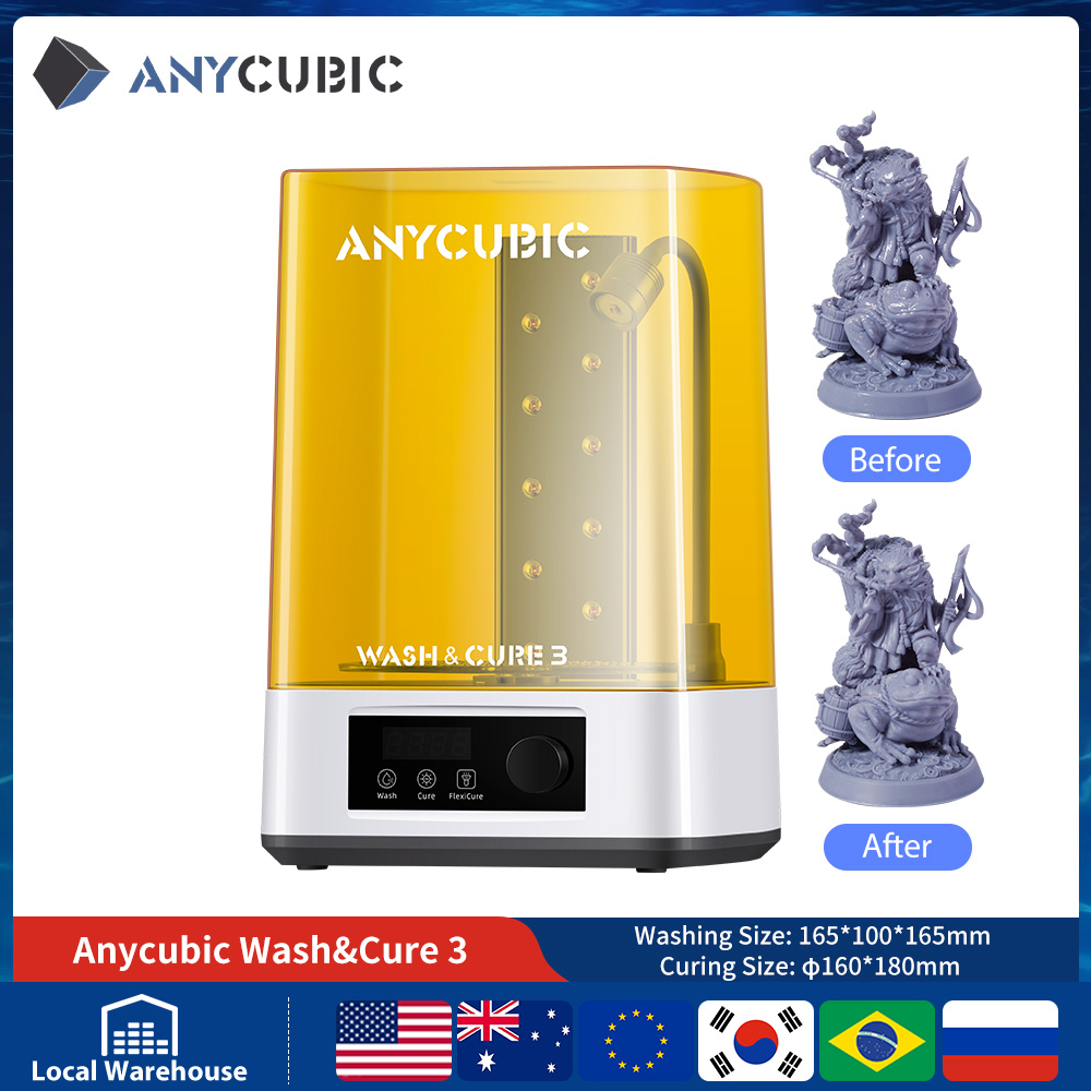 ANYCUBIC Wash & Cure 3 Reinigi - Resin Art Machine recensie en prijs