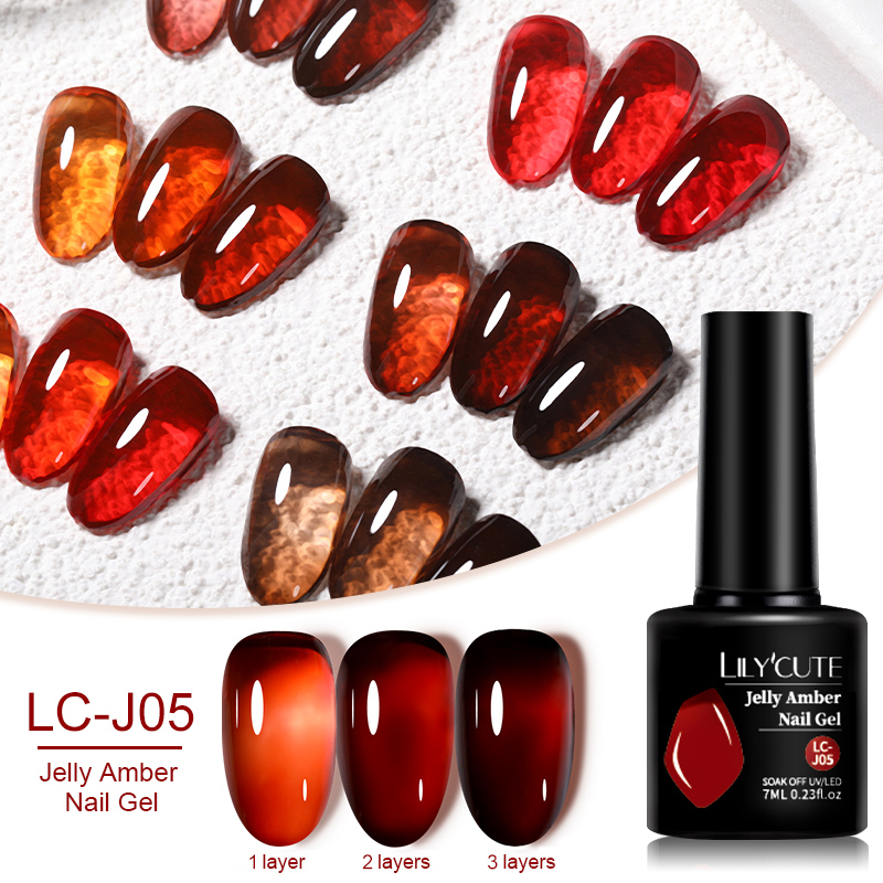 LILYCUTE 7ML Jelly Amber Gel N - Resin Dye Opaque recensie en prijs