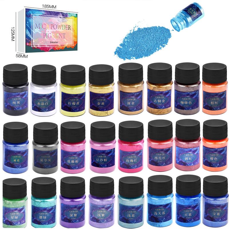 24 Kleuren Epoxyhars Dye Mica  - Resin Dye Opaque recensie en prijs