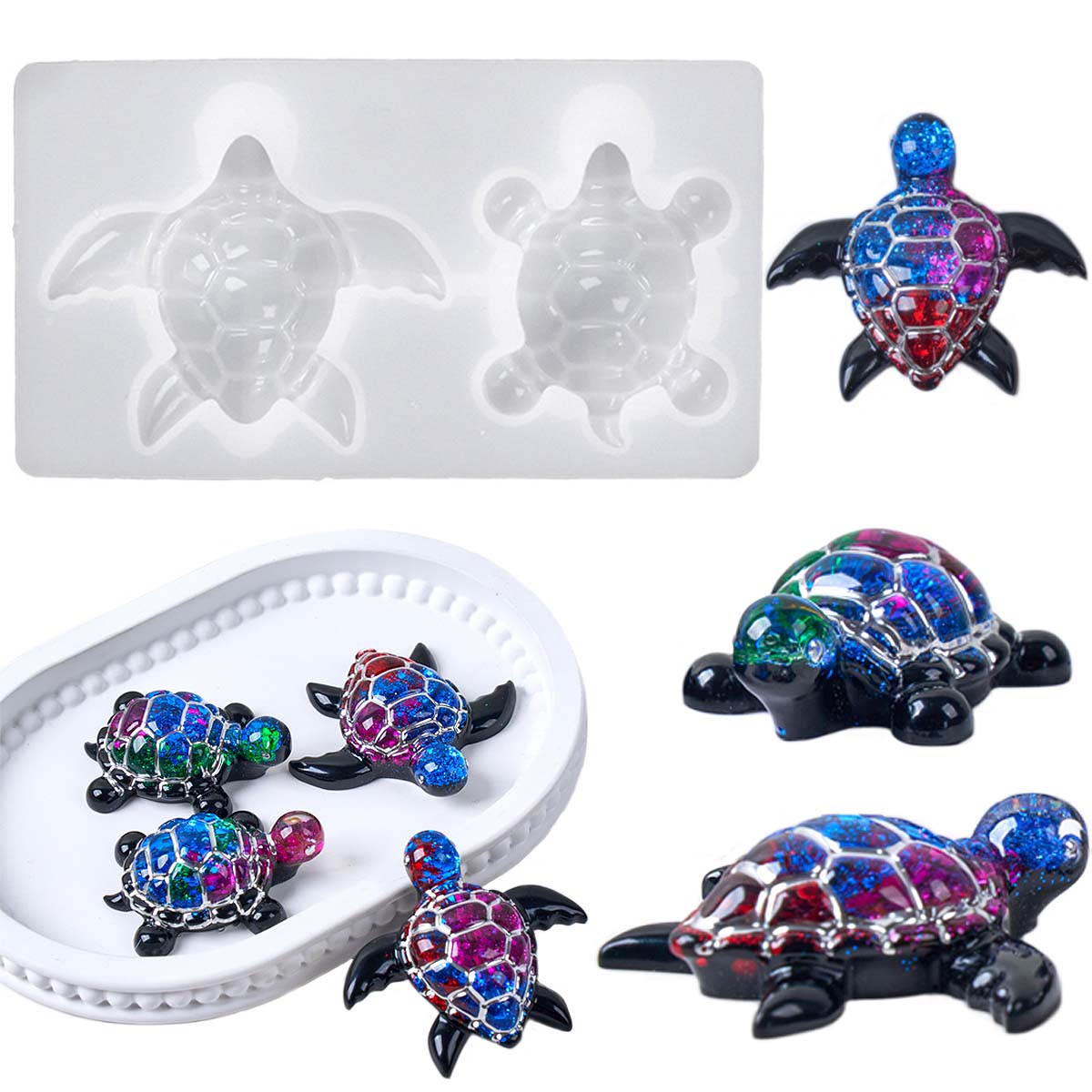 3D zeeschildpad sleutelhanger  - Resin Art Letters recensie en prijs